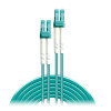 Lindy 2m Fibre Optic Cable LC-LC 50/125um OM3 - Aqua