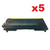 5 X Compatible Brother TN-2025 Toner Cartridge - 2,500 pages