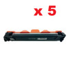 5 x Compatible Brother TN-1070 Toner Cart - 1,000 pages