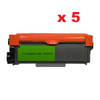 5 x Compatible Brother TN-2350 Toner Cartridge - 2,600 pages
