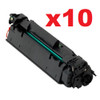 10 x Compatible HP No.83A Black Toner Cartridge - 1,500 pages