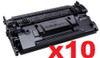 10 x Compatible HP No. 87A Toner Cartridge - 9,000 pages