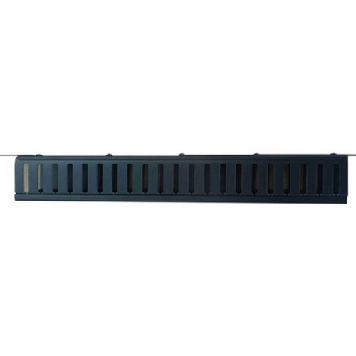 Vertiv 01230866 2U Plastic Horizontal Cable Manager, 19" Rack mount, Black Gray