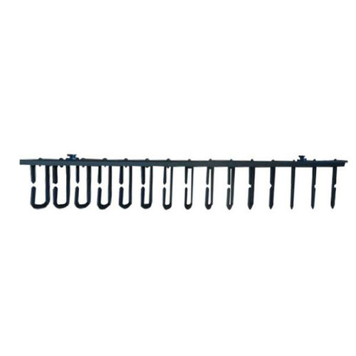 Vertiv 01230878 1U Plastic Vertical Cable Ring Manager, Black Gray