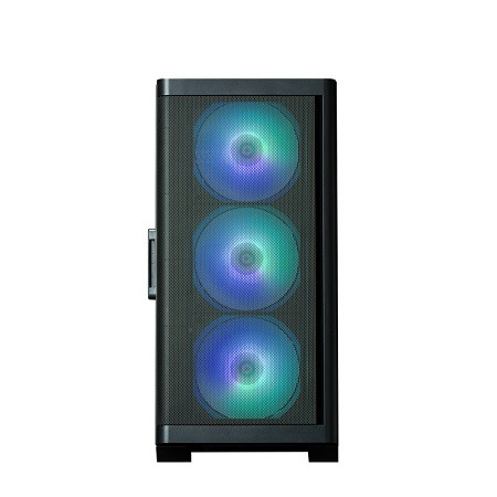 Zalman M4 BLACK, Mini Tower, Tempered Glass, Drive Bays: 1x3.5"/2.5", 1x3.5'' 2x2.5", Expansion Slot: 4, Motherboard Support: mATX/Mini-ITX, Pre-Installed Fan: 4x120mm, ARGB, Black, 1 Year Warranty