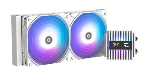Zalman ALPHA2 A24 WHITE, AIO Liquid CPU Cooler, 2x120mm ARGB Fan, Socket: Intel LGA 1700/1200/115X, AMD AM5/AM4, 5 Year Warranty