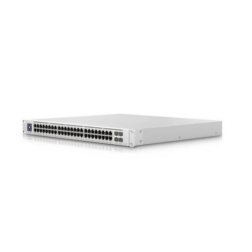Ubiquiti Switch Enterprise 48-port PoE+ 48x2.5GbE Ports, For Wi-Fi 6 AP, 4x 10g SFP+ Ports For Uplinks, Managed Layer 3 Switch (720W),Incl 2Yr Warr