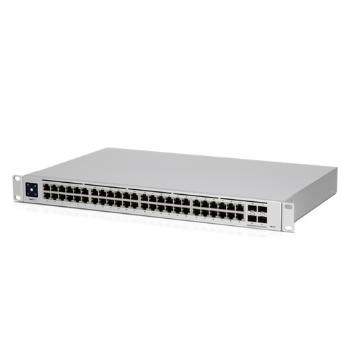 Ubiquiti UniFi 48 Port Managed Gigabit Layer2 & Layer3 Switch - 48x Gigabit Ethernet Ports, 4x SFP+ Ports - Touch Display - GEN2, Incl 2Yr Warr