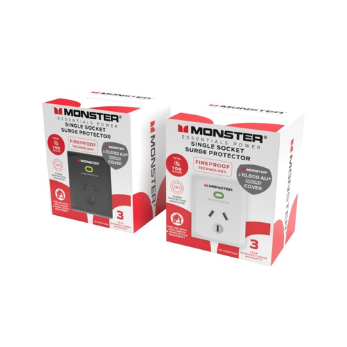 Monster 1-Port Surge White