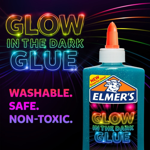 Elmers Glow Glue 147ml Blu Box 3