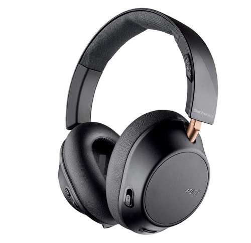 Plantronics Backbeat GO 810 Wireless Headphones, Active Noise Canceling Over Ear Headphones, Black