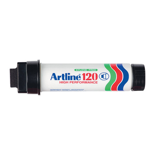 Artline 120 Permanent Marker Black Box of 6
