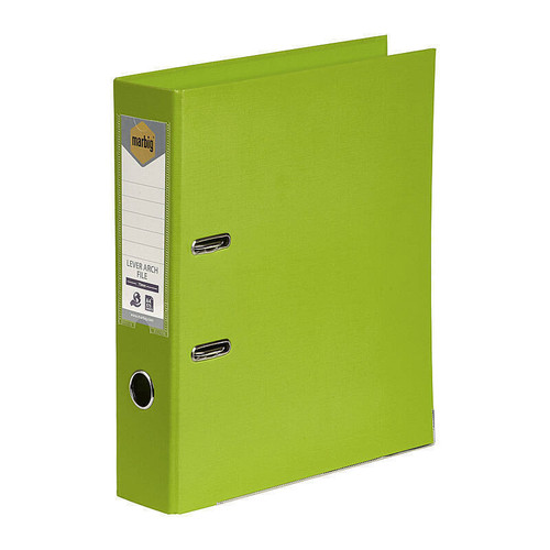Marbig PE Lever Arch File A4 Lime