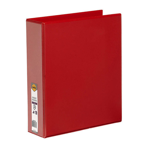 Marbig Insert Binder Clearview A4 3D Ring 50mm Red