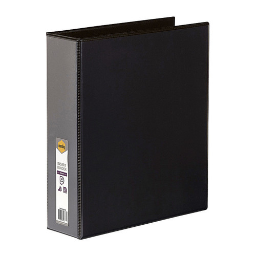 Marbig Insert Binder Clearview A4 4D Ring 50mm Black