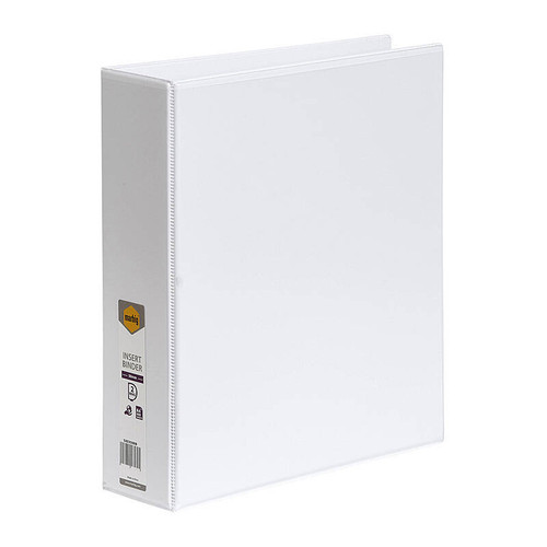 Marbig Insert Binder Clearview A4 2D Ring 50mm White