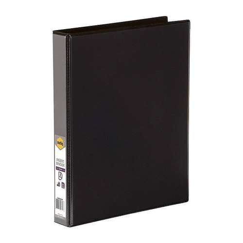 Marbig Insert Binder Clearview A4 3D Ring 25mm Black