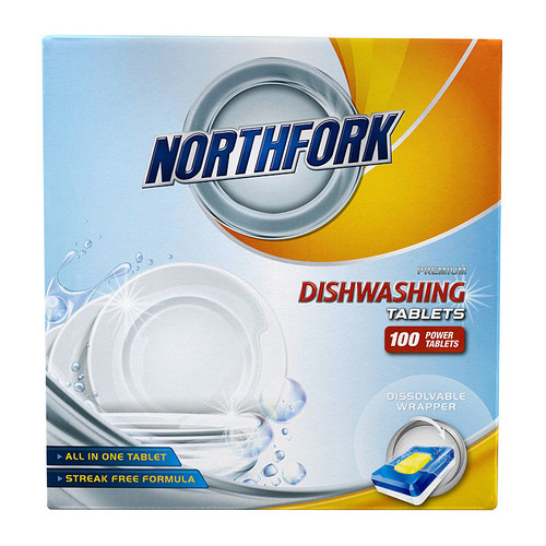 Northfork Dishwash Tabs All in One Box of 100