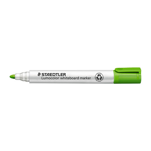 Staedtler Lumo Whiteboard Marker Bulletpoint Light Green Box of 10