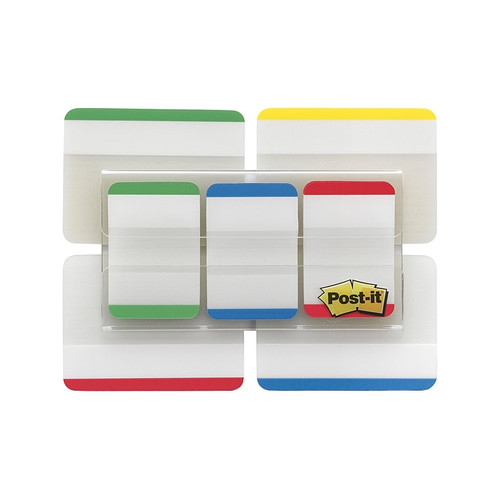 Post-It Tab 686-VAD1 Durable White W/Stripe