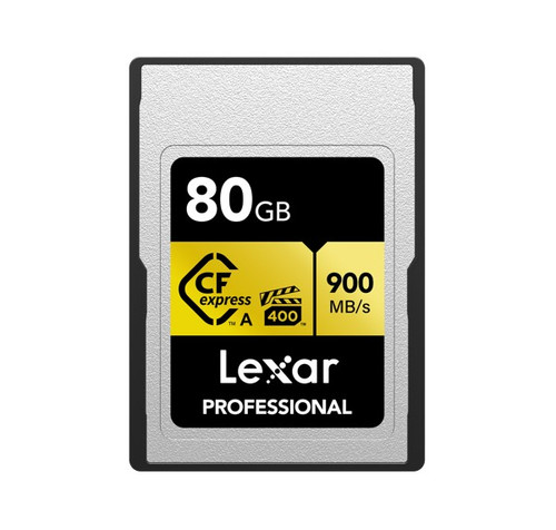 Lexar Professional  CFexpress Type  A  card Gold series-CFexpress Type A Professional Gold Series, up to 900MB/s read, 800MB/s write 80GB