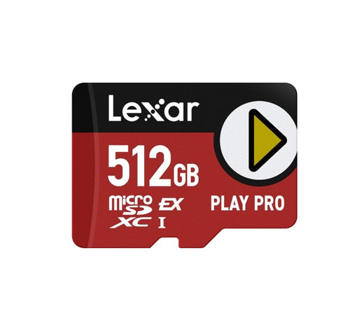 Lexar PLAY PRO microSDXC Express Card 512GB, microSDXC, high performance, microSD Express, up to 900MB/s read and 600MB/s write