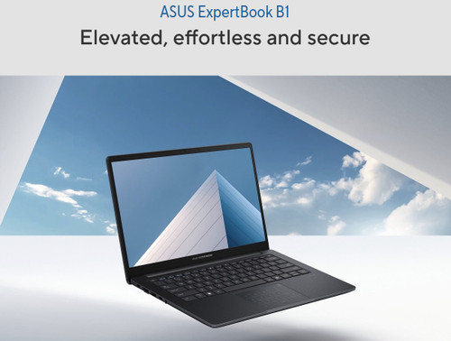 ASUS ExpertBook B1 14' FHD Intel i7-1355U 16GB 512GB SSD Windows 11 PRO, UHD Graphics, Backlit, Finger Print, WIFI6 BT, CAM 1.4kg 1yr OS