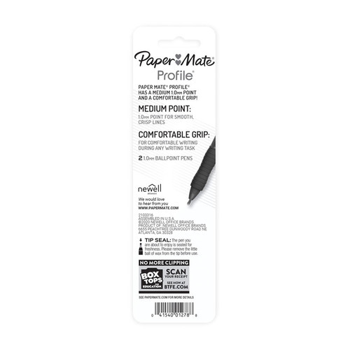 Paper Mate Profile RT 1.0 BP Blu Pack of 2 Box 6