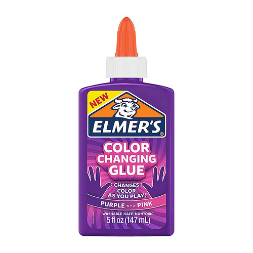 Elmers Colour Changing Liquid Glue Purple/Pink Box of 3