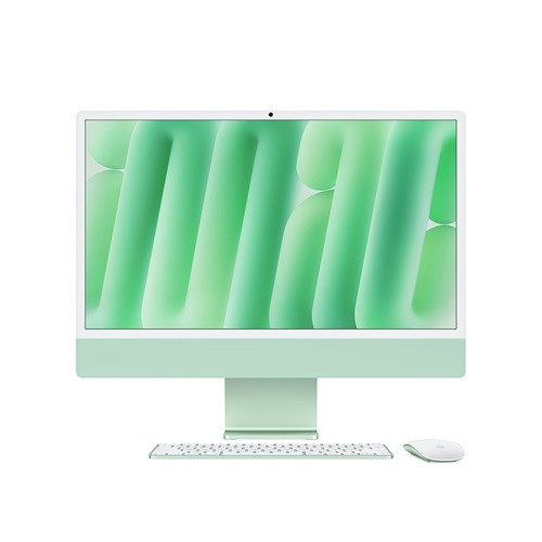 iMac 24in Retina 4.5K - Green - M4 (10-core CPU / 10-core GPU) - 16GB - 256GB SSD - Magic Kb w/Touch ID - GbE