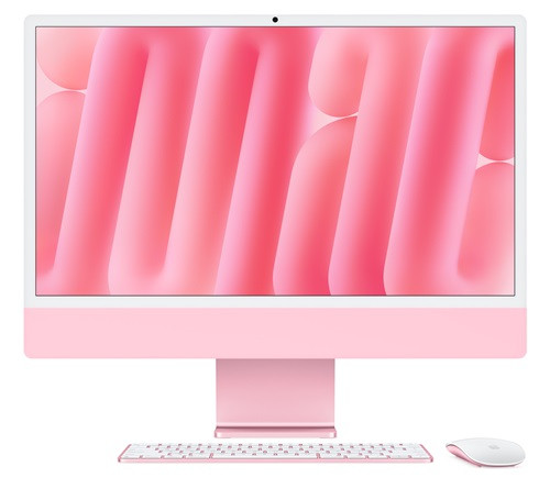 iMac 24in Retina 4.5K - Pink - M4 (10-core CPU / 10-core GPU) - 16GB - 512GB SSD - Magic Kb w/Touch ID - GbE