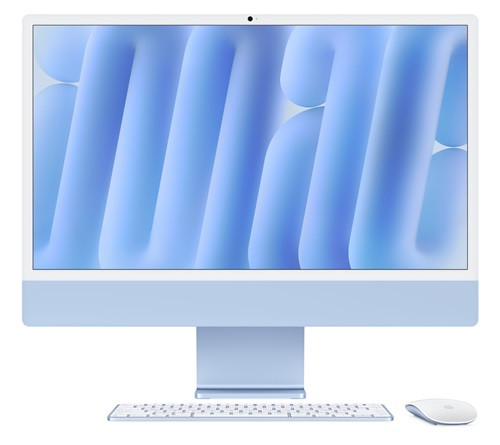 iMac 24in Retina 4.5K - Blue - M4 (10-core CPU / 10-core GPU) - 24GB - 512GB SSD - Magic Kb w/Touch ID - GbE