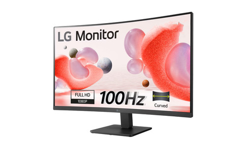 LG 32 inch Curved FHD Monitor, Reader Mode, AMD FreeSync, 100Hz, Onscreen Display