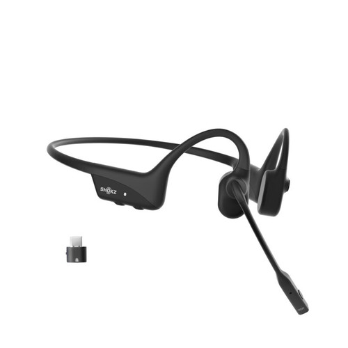 Shokz OpenComm 2 UC Stereo Bone Conduction Bluetooth Headset with Wireless USB-C Adapter 2025 Upgrade