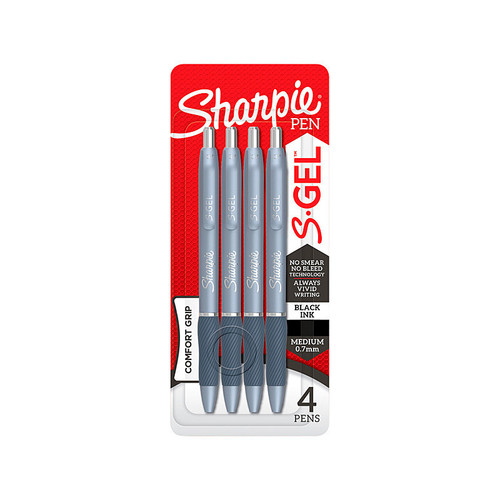 Sharpie Gel Blue/Black Pack of 4 Box 6