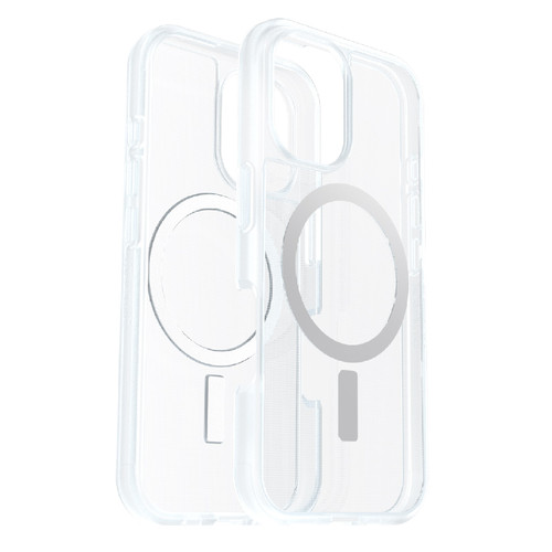 OtterBox React MagSafe Apple iPhone 16 (6.1') Case Clear - (77-96245),DROP+ Military Standard,Ultra-thin,Hard case with Soft Grip Edges