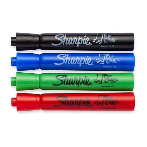 Sharpie Flip Chart Markers Assorted Pack of 4