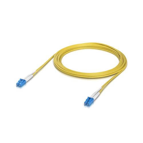 Ubiquiti OS2 Duplex LC UPC Fiber Patch Cable, Length 5M, Lightweight Fiber Patch Cable For Up To 100G Connections, Incl 2Yr Warr