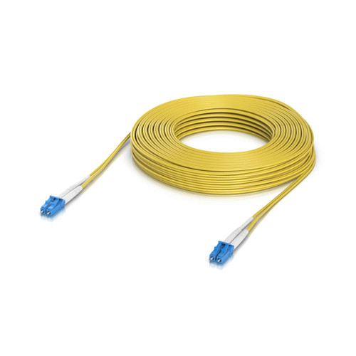 Ubiquiti OS2 Duplex LC UPC Fiber Patch Cable, Length 30M, Lightweight Fiber Patch Cable For Up To 100G Connections, Incl 2Yr Warr