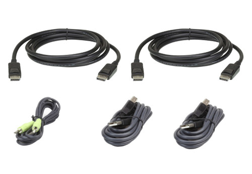 Aten 1.8m USB DisplayPort Dual Display Secure KVM Cable Kit