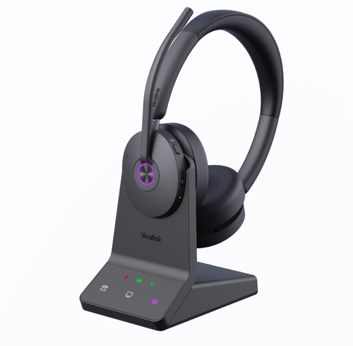 Yealink WH68 Dual Teams DECT & Bluetooth Hybrid Wireless Technology, 4-Mic Hybrid ANC, 4-Mic Noise Cancellation, All-Day-Wearing Comfort