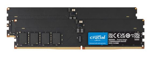 Crucial 64GB (2x32GB) DDR5 CUDIMM 6400MHZ CL52 Desktop PC Memory for Intel Core Ultra Processors AI PC