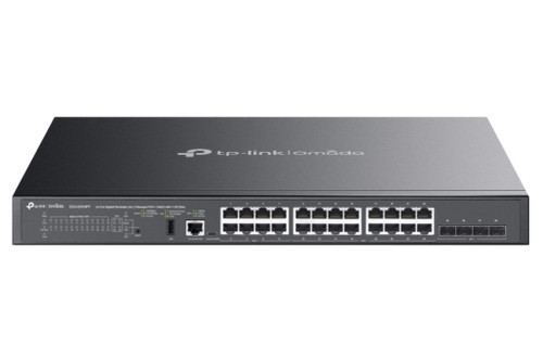 TP-Link SG5428XMPP Omada 24-Port Gigabit Stackable Lite L3 Managed PoE++ Switch with 4× 10G Slots