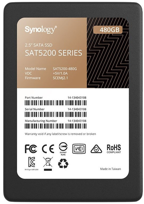 Synology SAT5200 2.5" 480GB Enterprise-Class SATA SSD