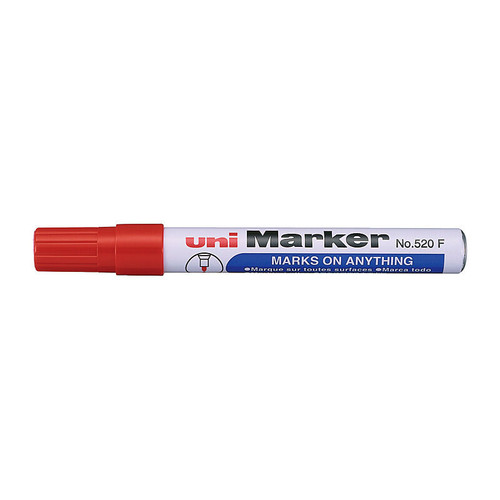 Uni Permanent Bullet Marker Red Box 12