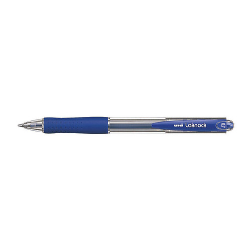 Uni Laknock Ballpoint Pen 0.7 Blue Box 12