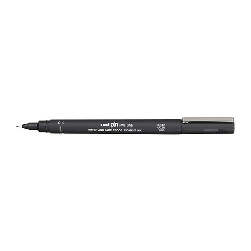 Uni Pin FineLiner 0.4 Black Box of 12