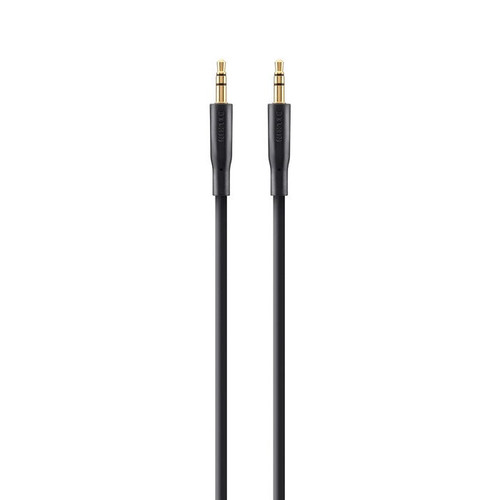 Belkin 3.5mm Gold-Plated AUX Cable (2M) - Black (F3Y117bt2M),Simple Plug-and-Play Connectivity,Play Music From Portable Media devices,2 Years Warranty