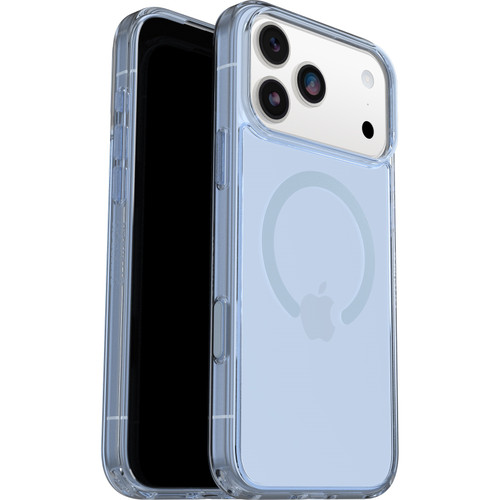 OtterBox Symmetry Clear MagSafe Apple iPhone 17 Pro Max (6.9') Blue Bliss (Clear) (77-98874), DROP+ 3X Military Standard,Raised Edges,7 Years Warranty