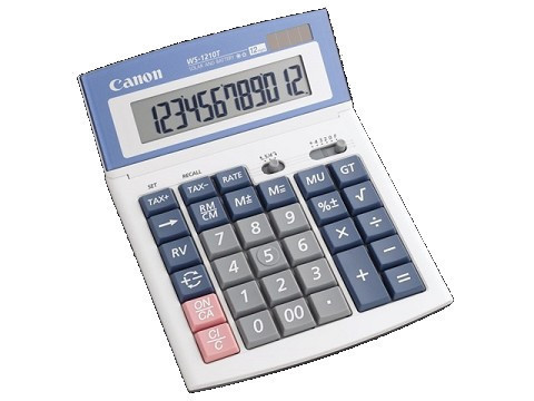 Calculator Canon WS1210Hi III 12 Digit Solar and Battery Power